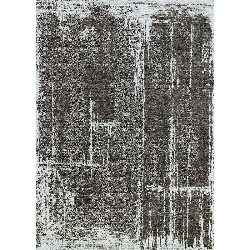 Wool Abstract Area Rug, Rectangle 10' x 14'