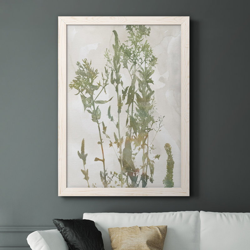 Forêt sauvage, peinture sur toile, H 44 po x l 31 po x P 1 po, Cadre blanc