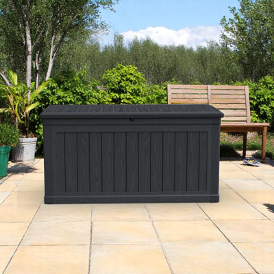 230 Gallons Water Resistant Resin Lockable Deck Box by SINOLUXE
