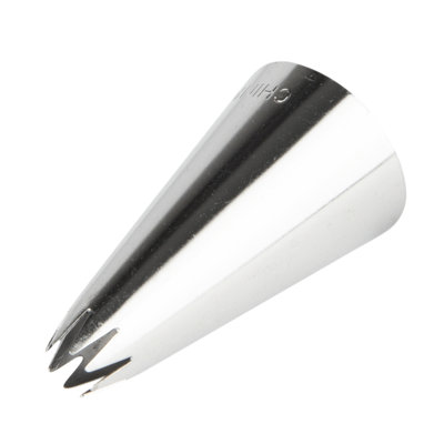 Restaurantware-Pastry Tek Piping Tip, 1 Open Star Decorating Tip - #21, Dent-Resistant, Stainless Steel Icing Tip, Dishwashable, Decorate Cupcakes, Cakes, or Cookies