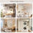 Gracyn 8-Tier Narrow Bookshelf With Adjustable Shelves-2137199425-2116139486