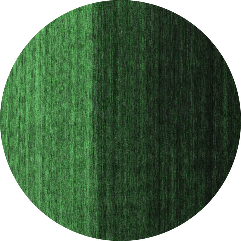 Washable Abstract Indoor Rug, Round 4'