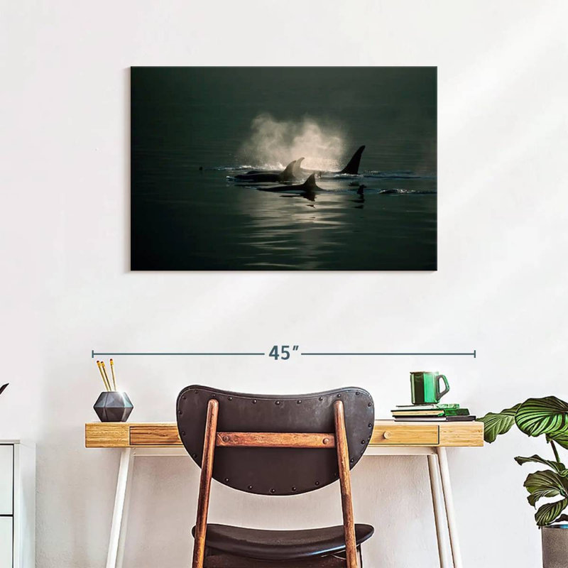 Brampt Orca Whale Pod, 24" H x 36" W