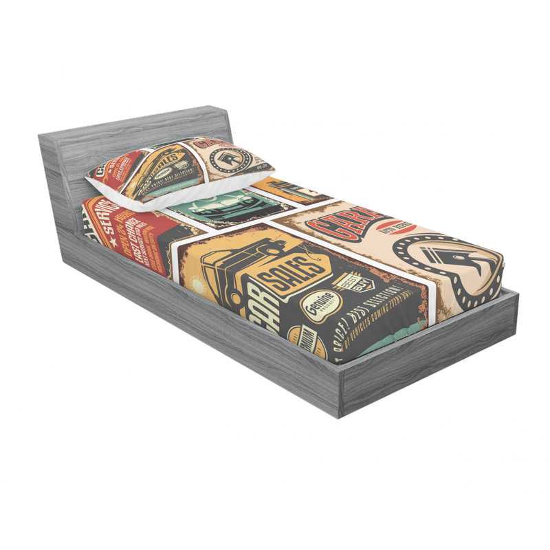 Microfiber Sheet Set, Twin Sheet Set with Fitted Sheet