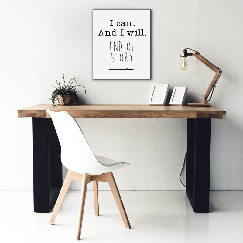 «I Can» par Jan Weiss, art mural sur toile, H 24 po x l 20 po