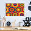 «Circles Abstract On Red» par Ron Magnes-526246961