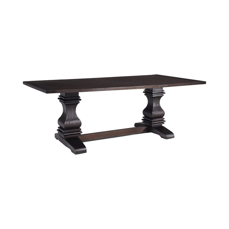 Cheyeanne Trestle Dining Table in Black