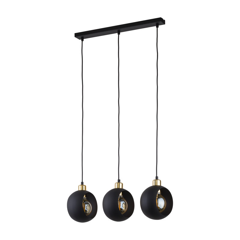 Aniessa 3 - Light Stainless Steel Kitchen Island Pendant