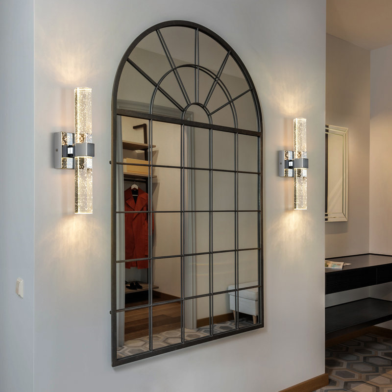 Nazreen Crystal Dimmable Integrated LED Wallchiere , Chrome