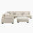 Brinsley 135”W Modern Track Arm Modular Sectional Sofa-1017584004