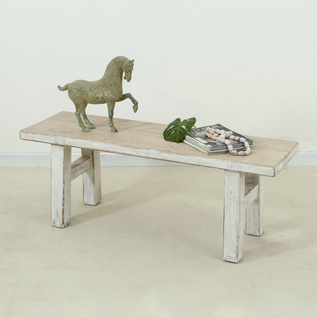 Miryam Solid Wood Bench Gracie Oaks