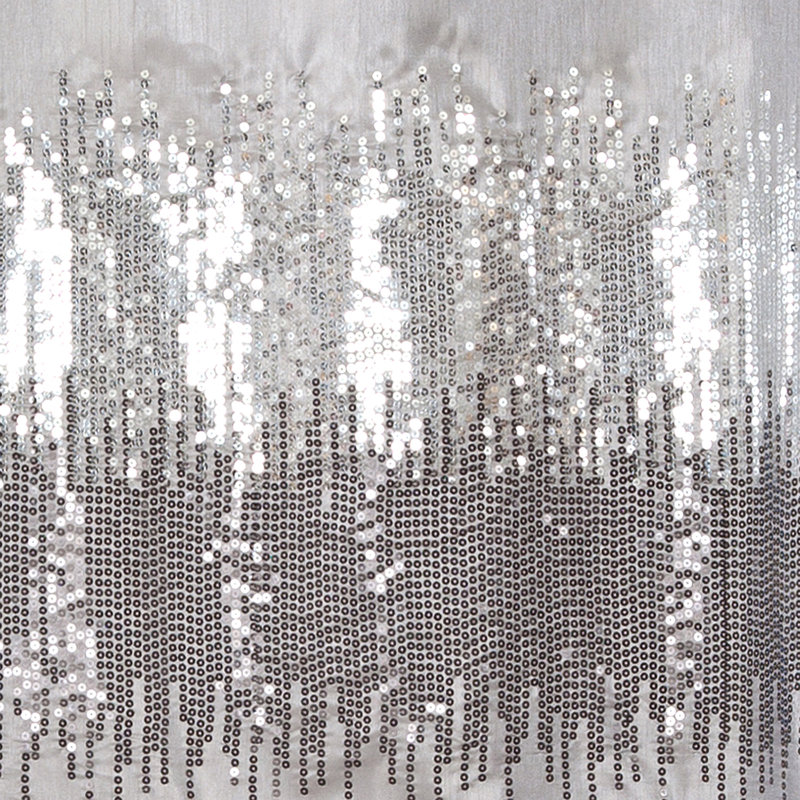 Pruneda Polyester Shower Curtain, 183cm W x 183cm L, Black/Grey