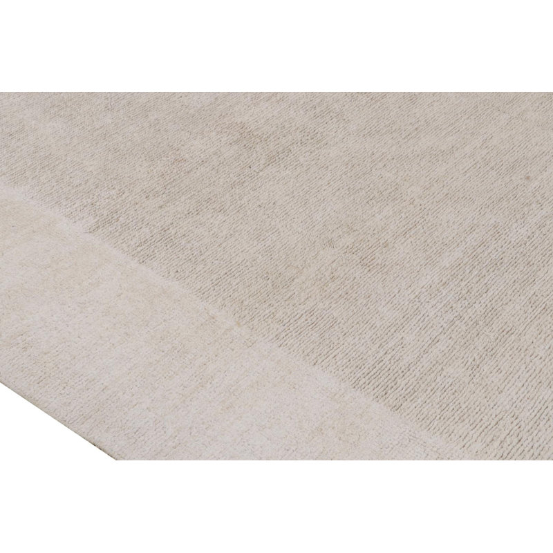 Hand Knotted Area Rug in Beige