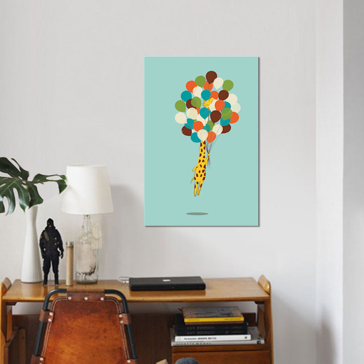 «Floating Away», impression sur toile, H 26 po x l 18 po x P 1,5 po, Pas de tapis, Toile tendue