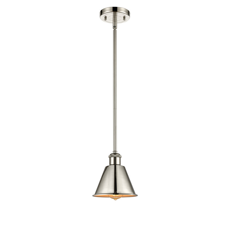Farlane 1 - Light Single Pendant, No Bulb Included, Polished Nickel, Polished Nickel