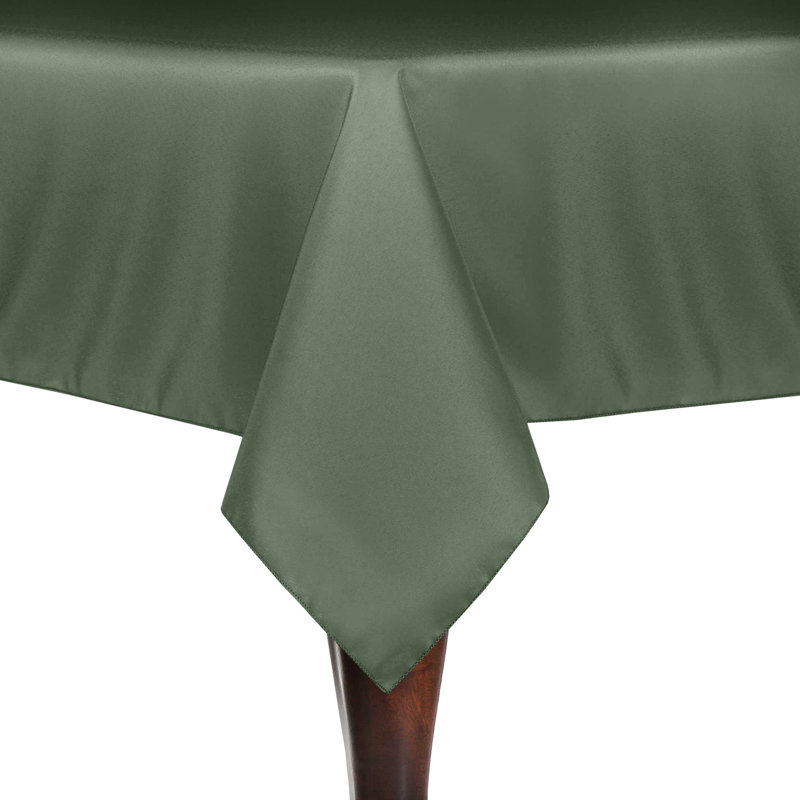 2 Pack Square Polyester Linen Tablecloth, Army Green