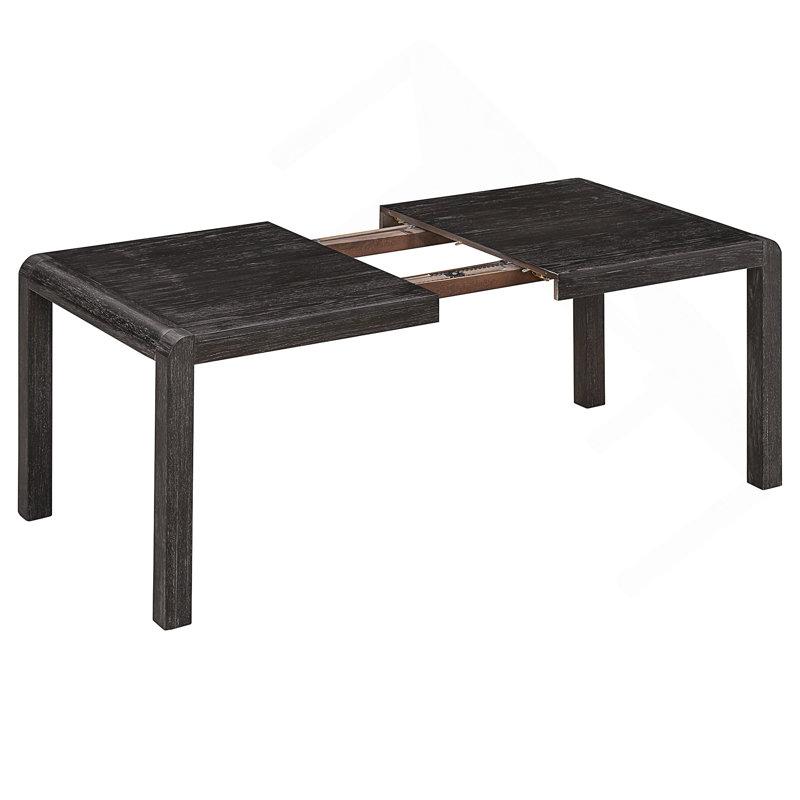 Ensemble de table de salle à manger extensible avec 4 chaises rembourrées et 1 banc, motif brossé rustique pour des sièges polyvalents