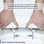 Quiet-Close Elongated Toilet Seat With Quick-Release Hinges