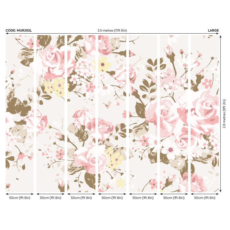 Armande Matte Wall Mural, 280cm L x 350cm W