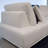 Canapé modulaire réversible de large de 174 po avec repose-pieds Lubos