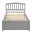 Base de lit simple avec lit gigogne en bois-210249338
