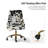 Landynn 21" W Modern Swivel Task Chair with Animal Print Design-1614116103