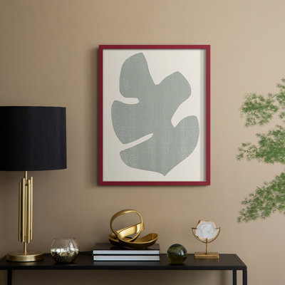 Palm Morph I, reproduction encadrée - bois massif