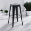 Stylish Clarke Metal Indoor/Outdoor Stool – Sleek Barstool with Gleaming Finish, Stackable & Practical Seating for Home, Living Room-1374348214