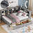 Wooden DayBed with 2 Drawers, Storage Shelf, and USB Charging Ports, -1896197725-1896197724