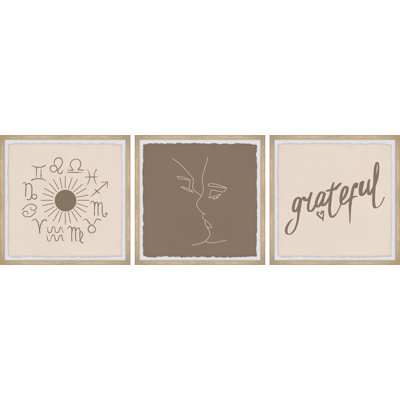 Always Grateful 3 Piece Single Picture Frame Painting Set