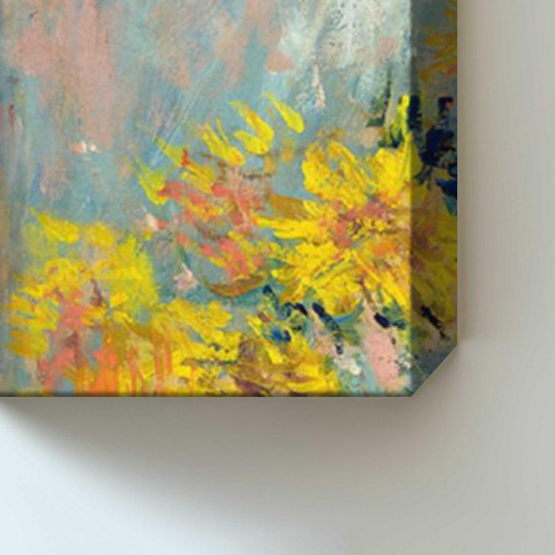 Fleurs d'artichauts de Claude Monet - Graphisme sur toile, H 36 po x l 24 po, Toile tendue, Ne s’applique pas