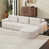 Tissu - blanc beige