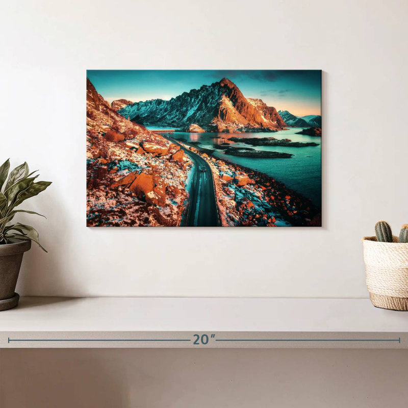Ravi Lofoten Islands Mountain Road, 8" H x 12" W