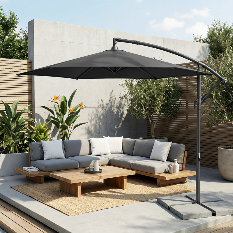 300cm Market Parasol, Black