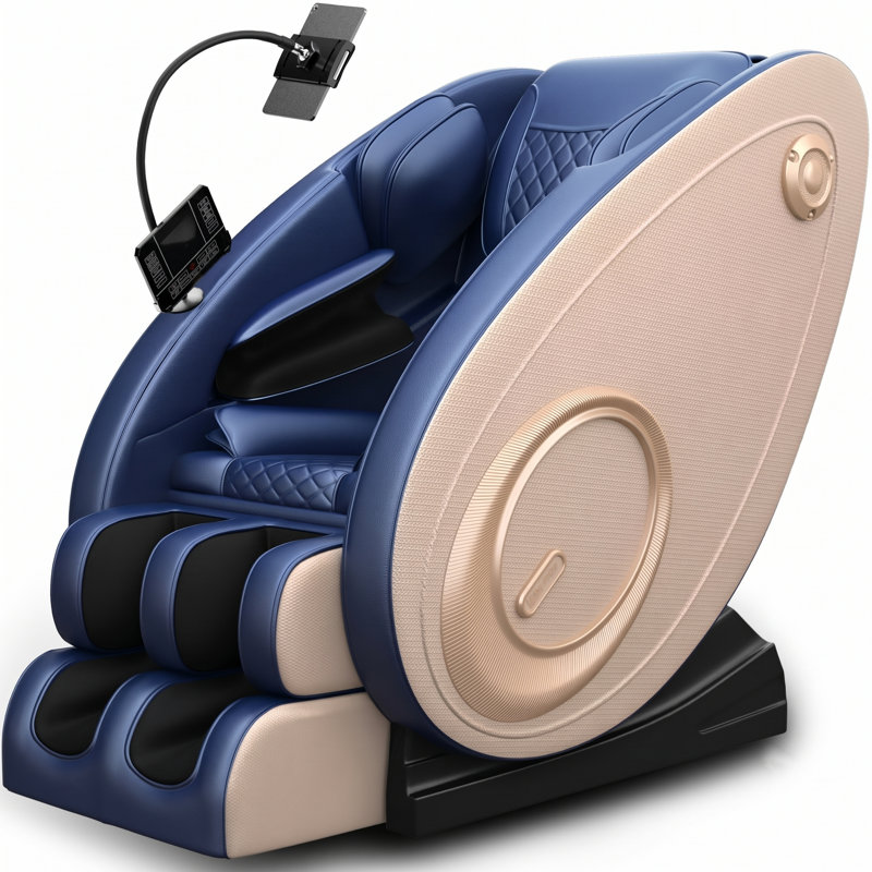 Fauteuil de massage inclinable sans gravité avec pression d'air corporelle complète, Blue