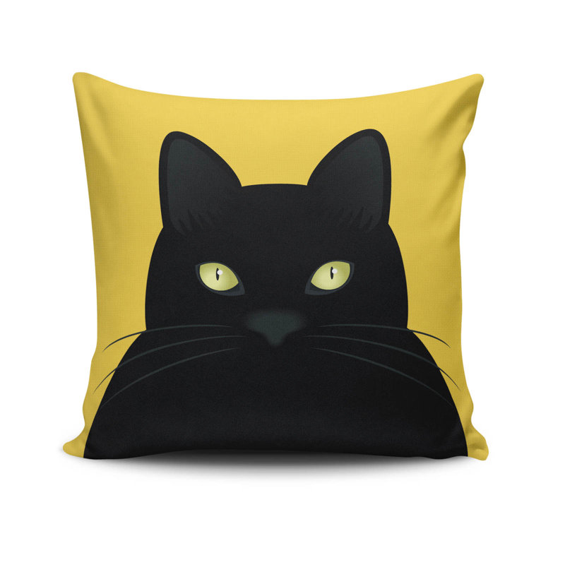 Erl Decorative Cushion Cover, 17 x 17 Inches, 50% Cotton / 50% Polyester | Machine Washable at 104°F, Ironable, Concealed Zip Closure | Perfect for Living Room, Bedroom, and Stylish Home Décor