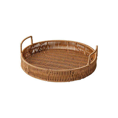 Cane Woven Storage Basket Woven Storage Table Top Sum Dried Fruit Snack Storage Fruit Happiness Gift Tray Afternoon Storage Basket