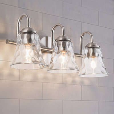 Ludovina 3 - Light Dimmable Nickel Iron ETl Bathroom Vanity Light