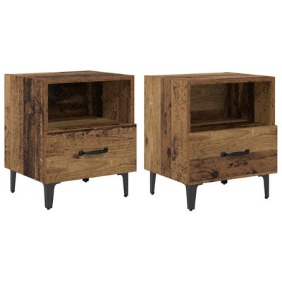 40cm W Manufactured Wood Bedside Table