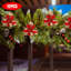 12 pièces de fleurs artificielles, fleurs de Noël, fleurs en poudre, décoration de la maison, ornements de couronne, accessoires de finition-431795279