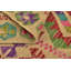 Tapis en laine bleu/vert/beige 4 pi 2 po x 6 pi 2 po noué la main one-of-kind Doorfield