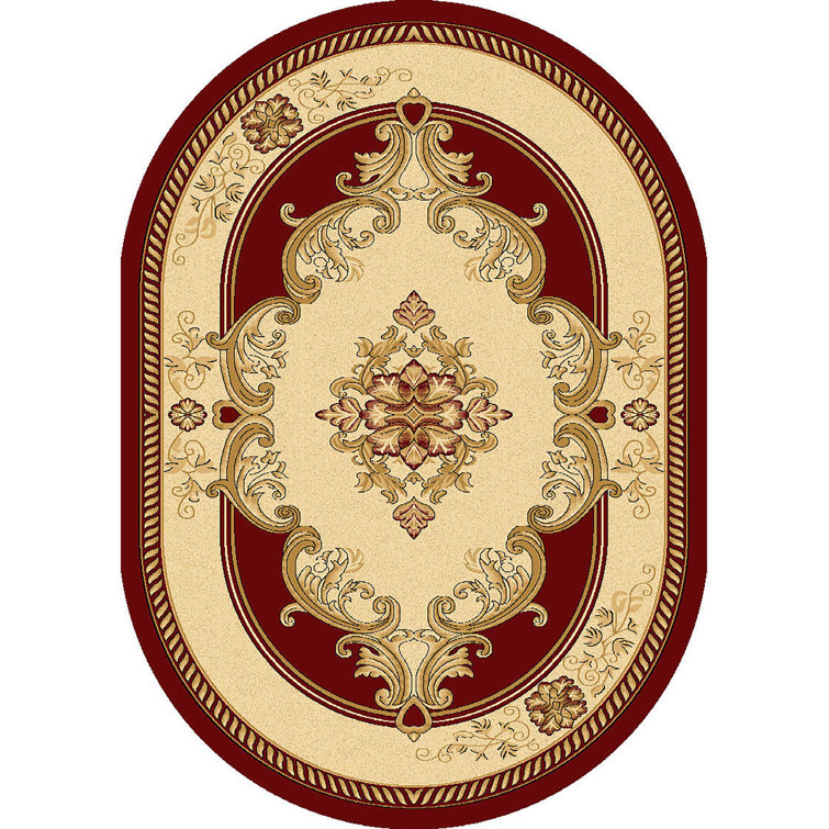 Tapis bourgogne beige Ramsel