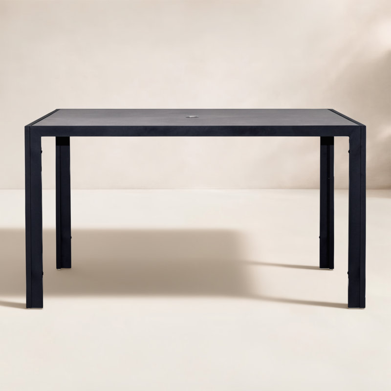 Table de salle à manger Parise, H 29,5 po x L 61 po x P 61 po, Ardoise