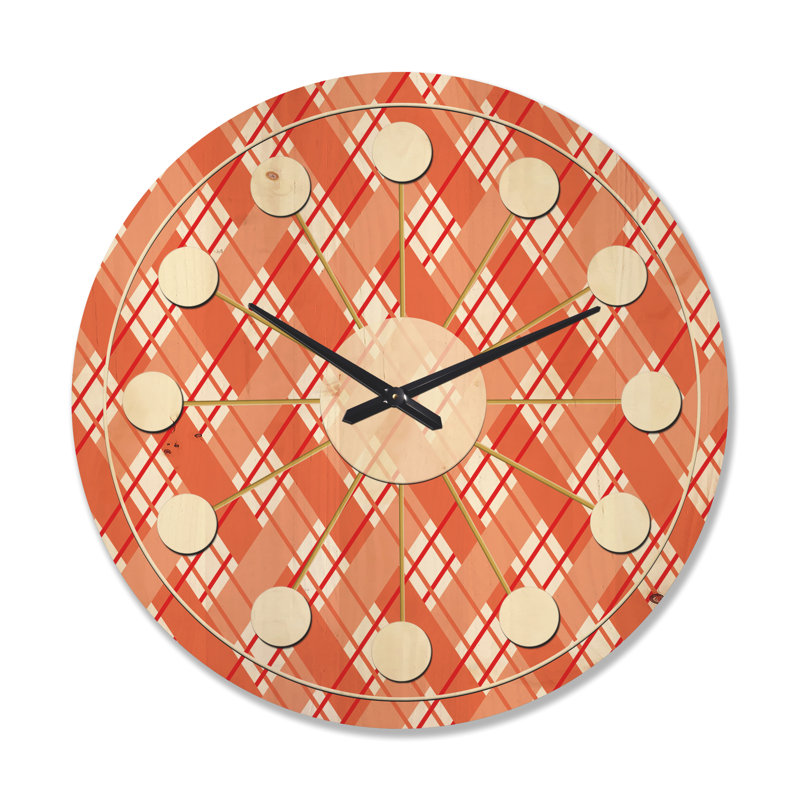 Solid Wood Wall Clock, Large