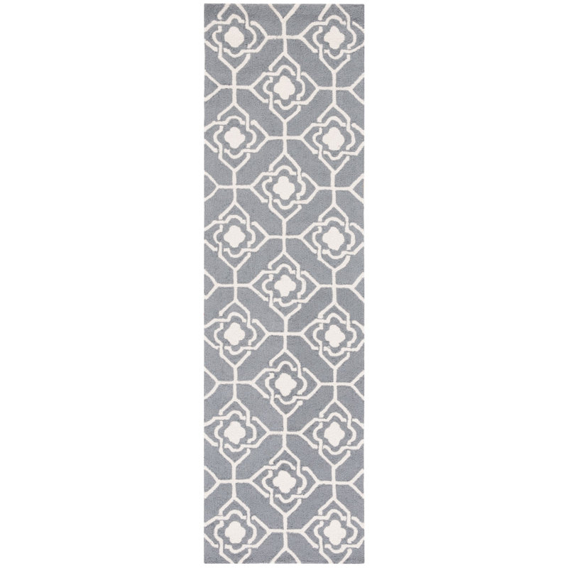 Four Seasons Hand Hooked Performance Geometric Rug, Runner 2'3" x 8'