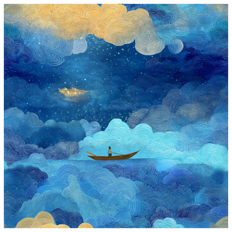 Coussin Starry Sky, 16 x 16 inches