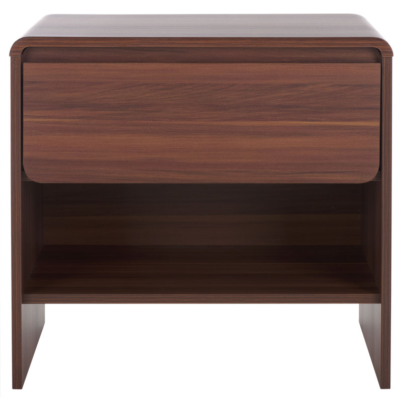 Arsenio 1 Drawer Nightstand, Brown
