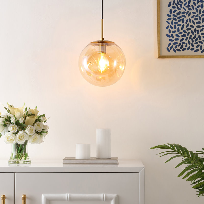Luminaire suspendu sphérique 1 lumière Fika