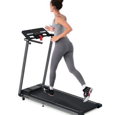 Treadmill For Home Fitness With Incline, 2.5hp Motor And Adjustable Speed - 0.5 7.5mph Range, 265lbs Capacity, Generous Running Belt, Tracking Display Quiet Incline Speed, Spacious Platform,