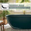Baignoire de trempage autoportante en pierre 63 po avec porte-serviettes L 63 po-118565509